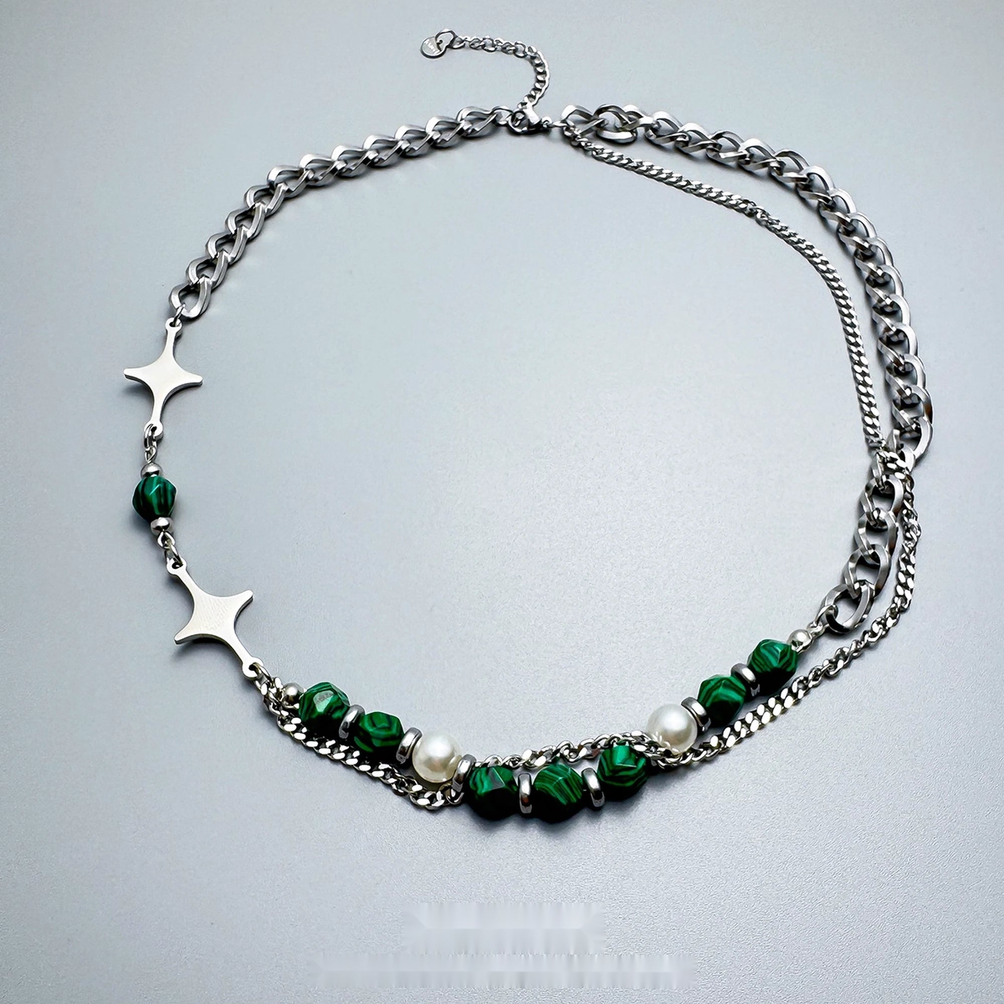 Accessories_Green_Crystal_Cross_Pendant_Necklace_MISSTT