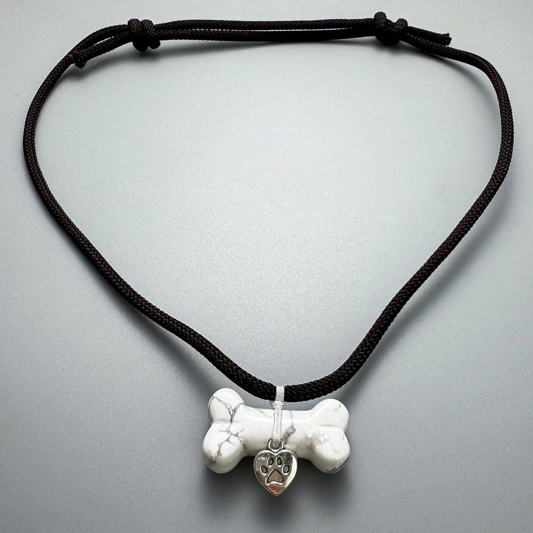Accessories Handwoven Bohemian Dog Bone Pendant Necklace