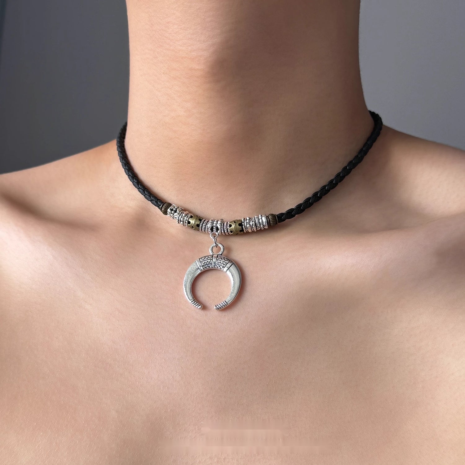 Accessories_Handwoven_Crescent_Pendant_Bohemian_Long_Necklace_MISSTT