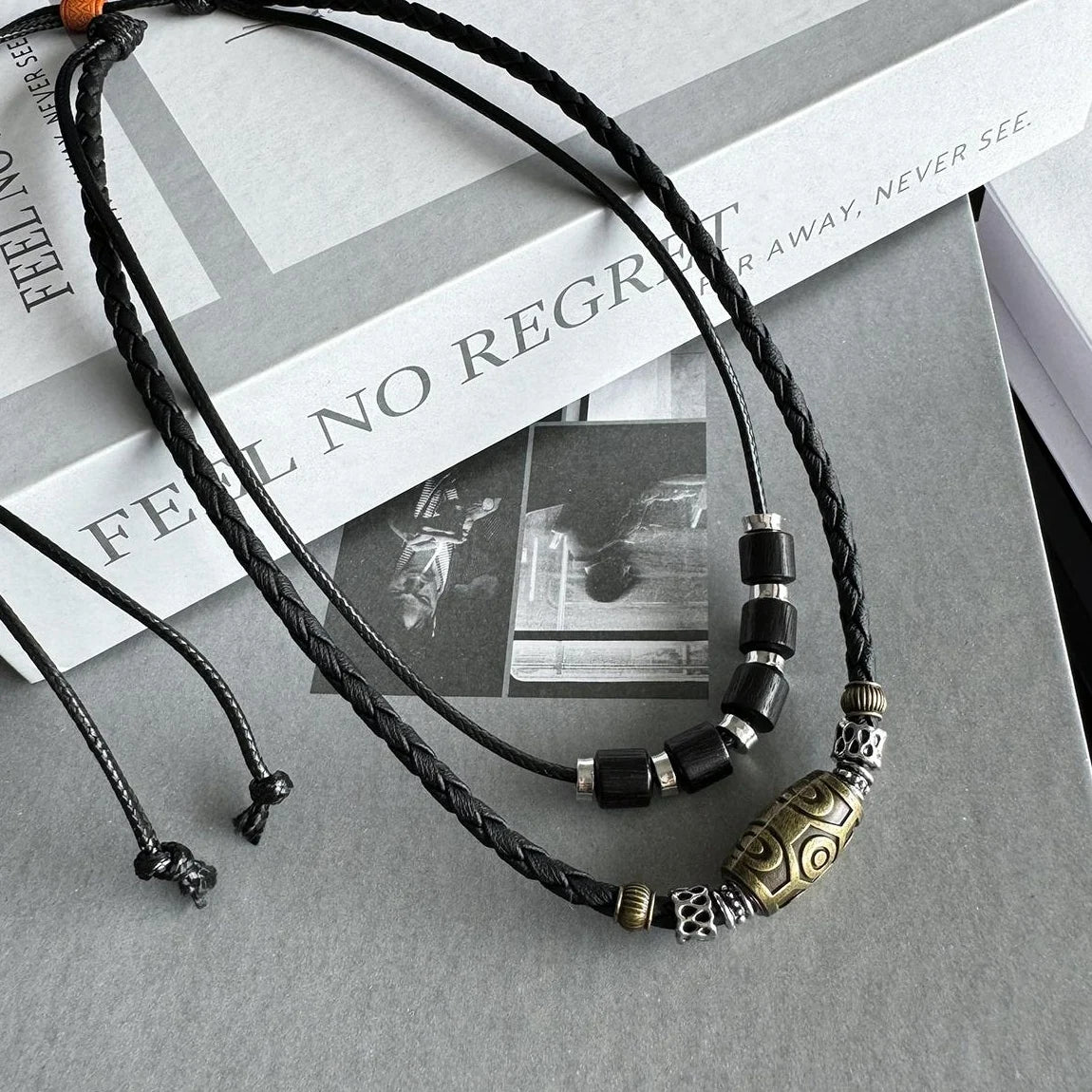 Accessories Handwoven Tibetan Beaded Necklace Double Layer Ethnic Choker