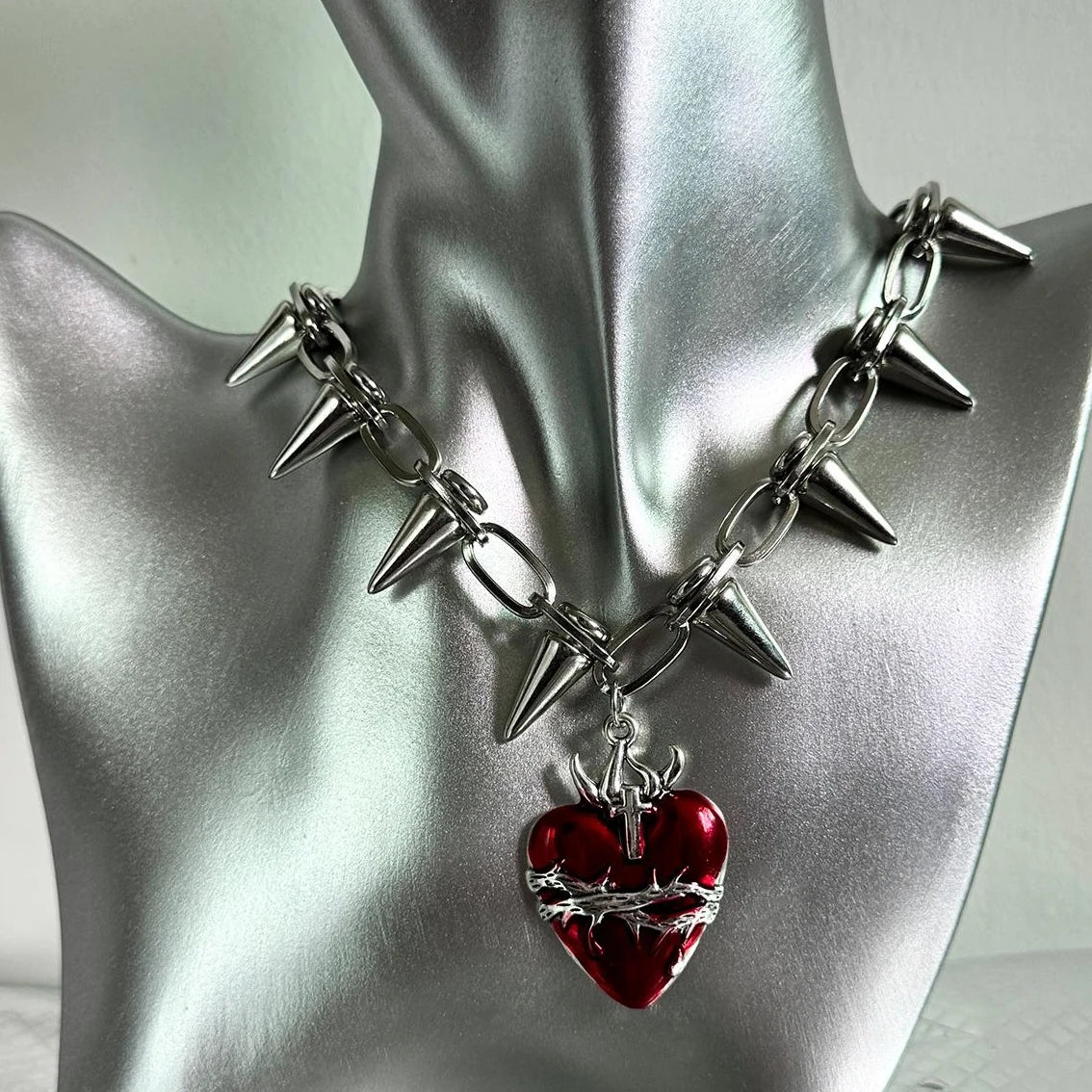 Accessories Heart Punk Choker Necklace