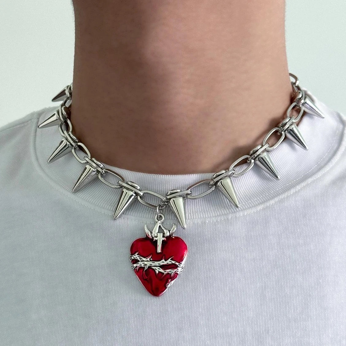 Accessories Heart Punk Choker Necklace