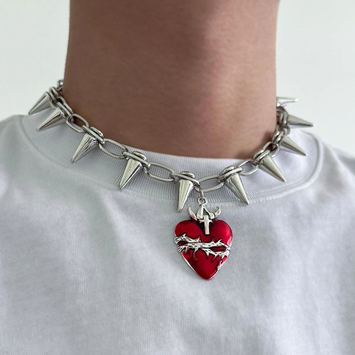 Accessories Heart Punk Choker Necklace