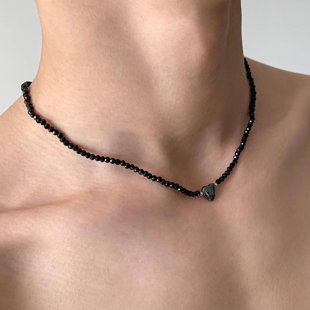 Accessories Heart Stone Beaded Choker
