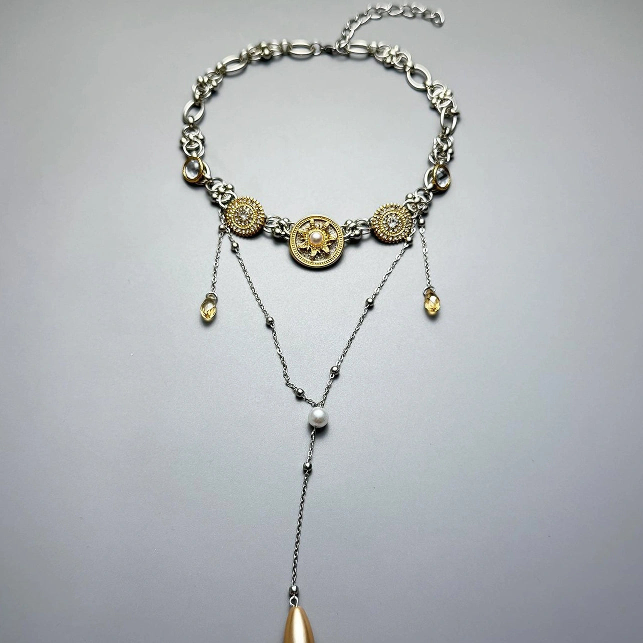 Accessories Heavywork Pearl Punk Fringe Necklace