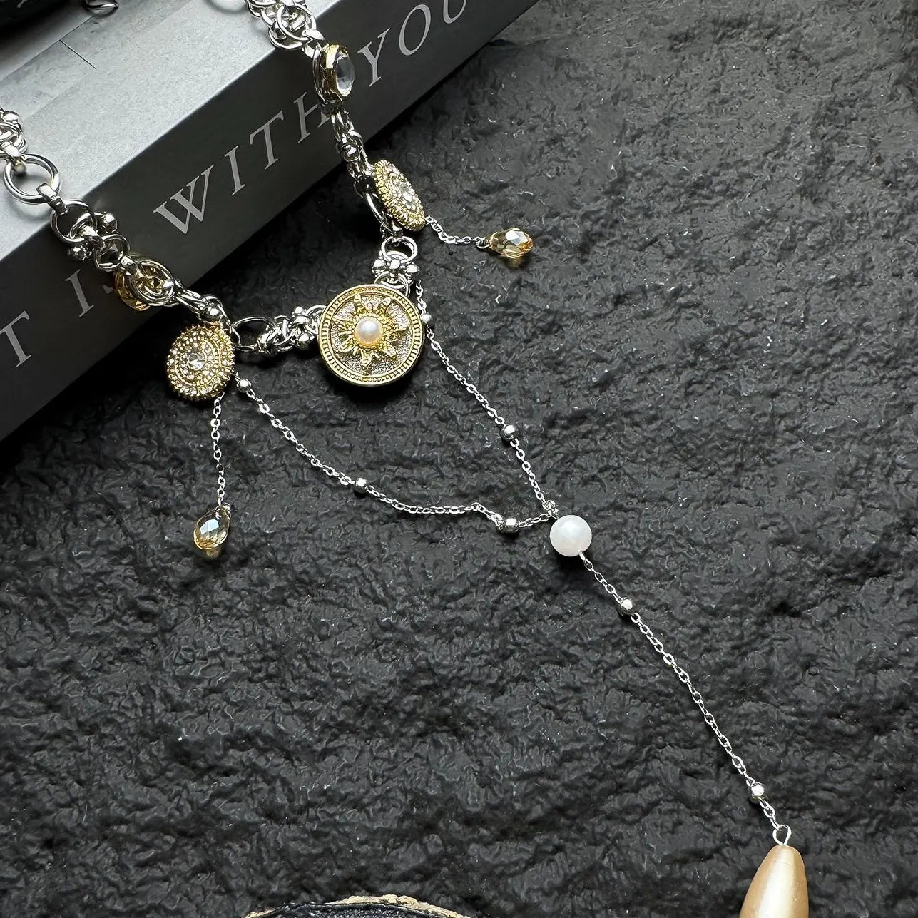 Accessories Heavywork Pearl Punk Fringe Necklace