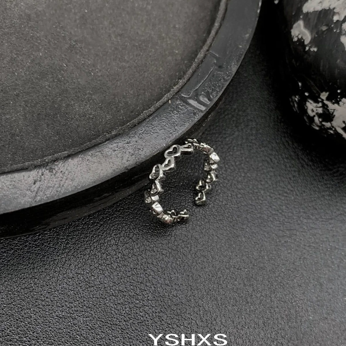 Accessories Hollow Heart Adjustable Ring