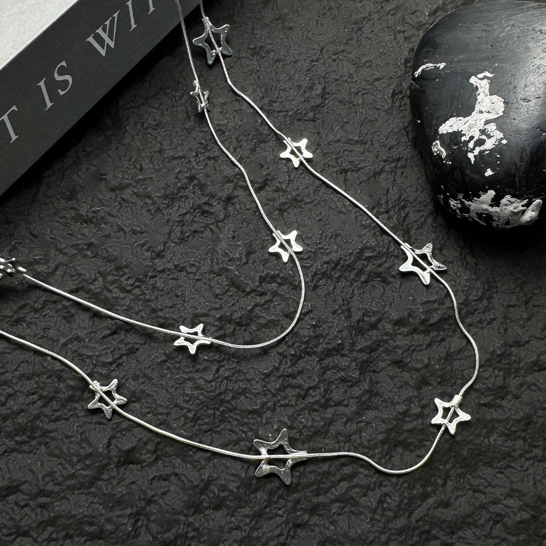 Accessories Hollow Star Lariat Necklace