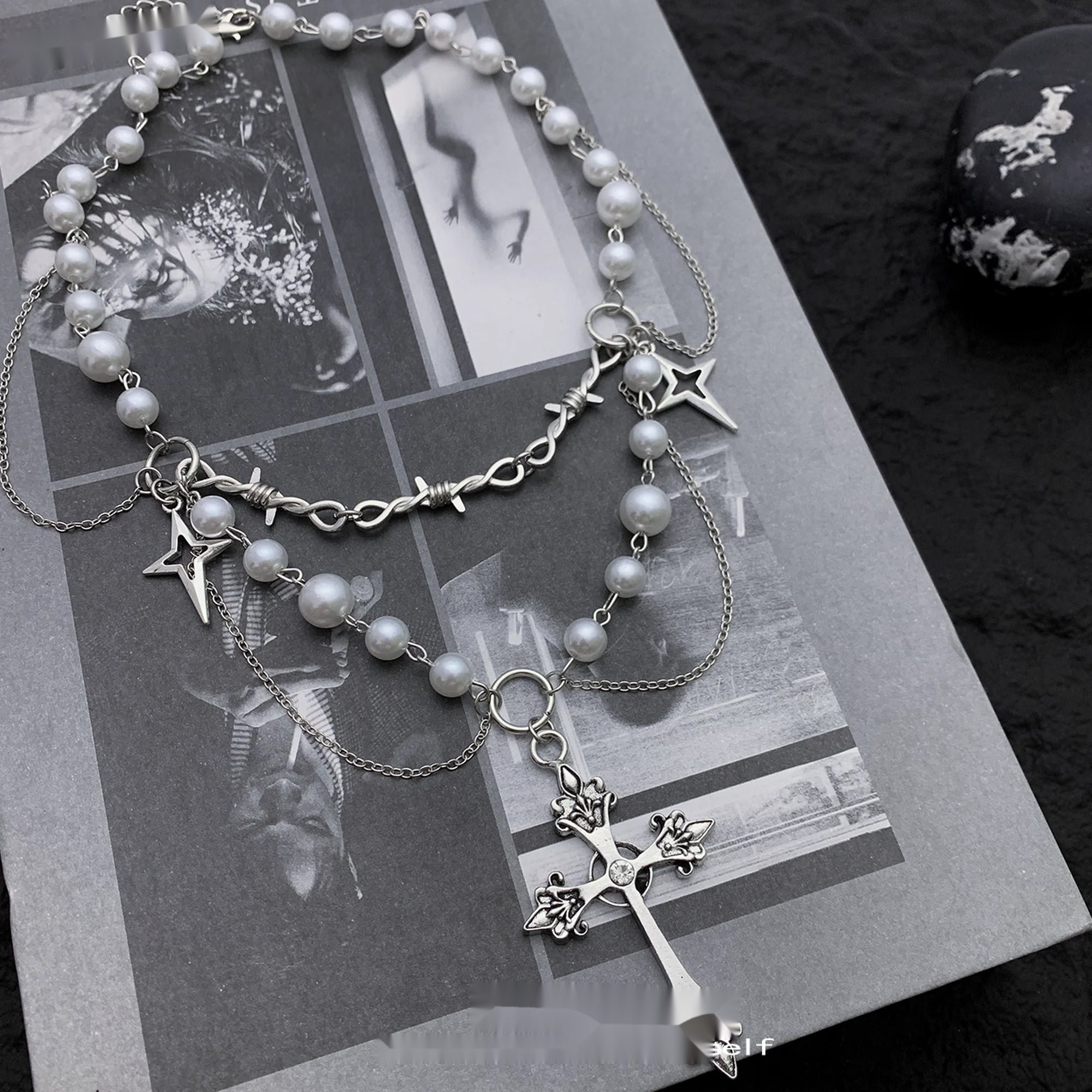 Accessories_Layered_Gothic_Pearl_Cross_Necklace_Y2K_Punk_Choker_MISSTT