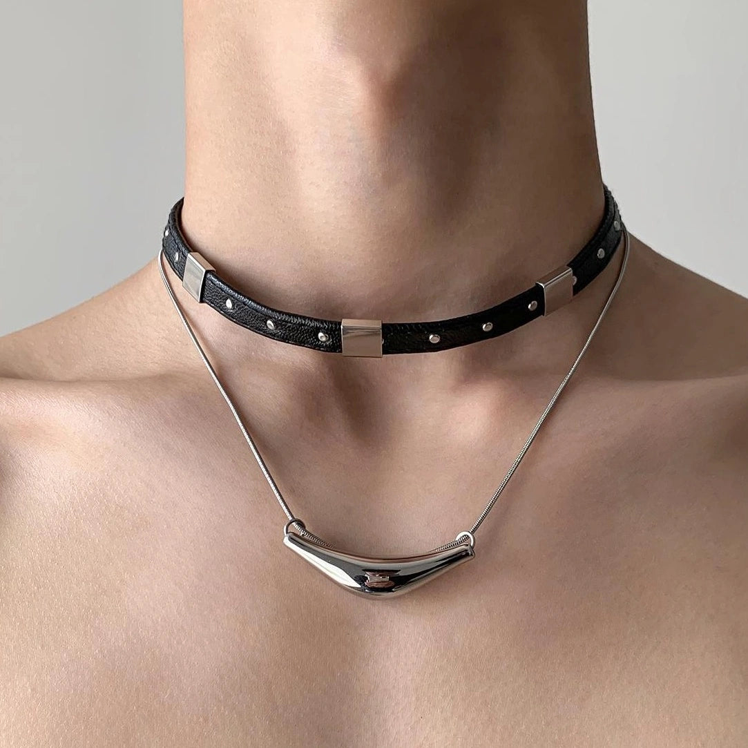 Accessories Layered Metal Collar Choker
