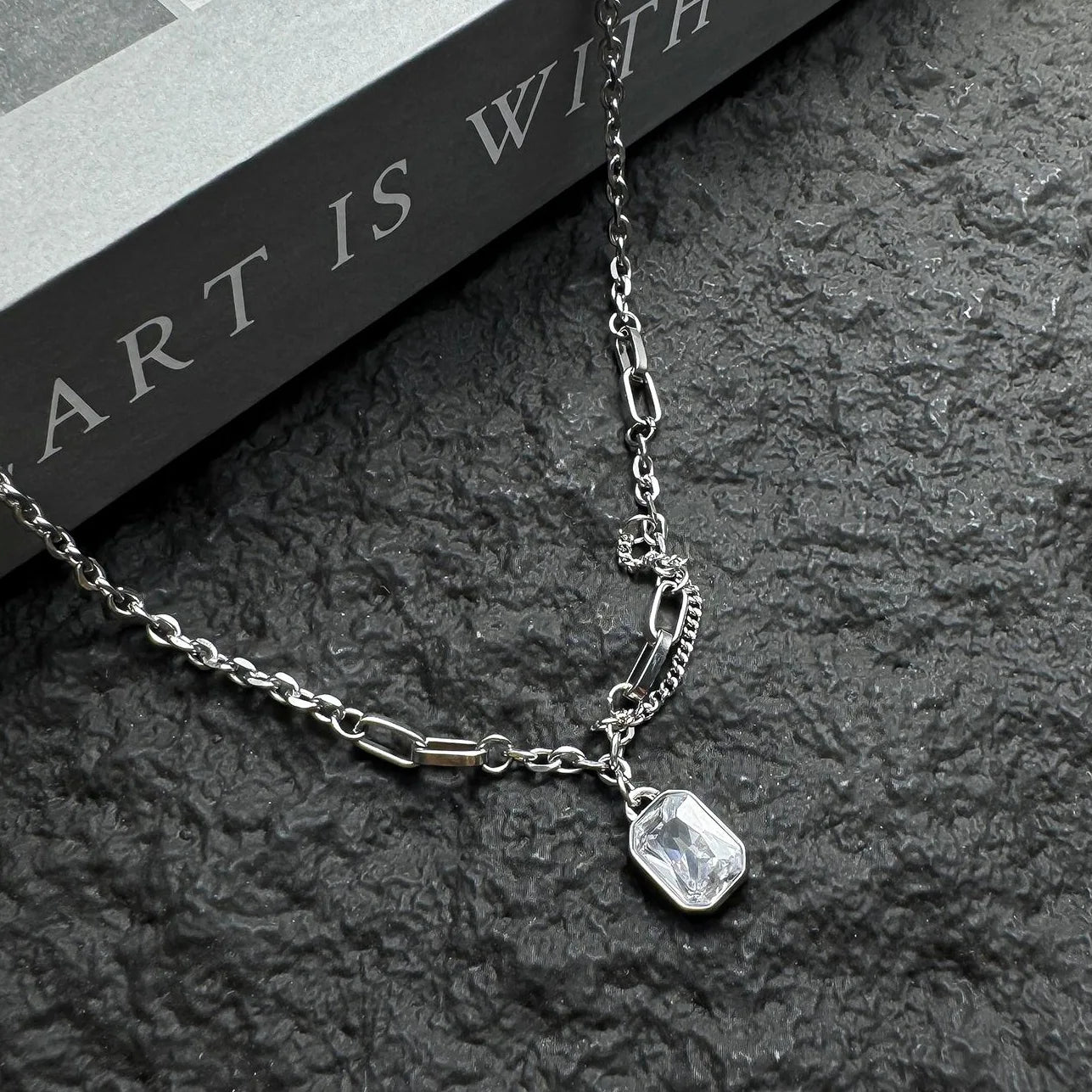 Accessories Layered Sparkling Zircon Choker Necklace