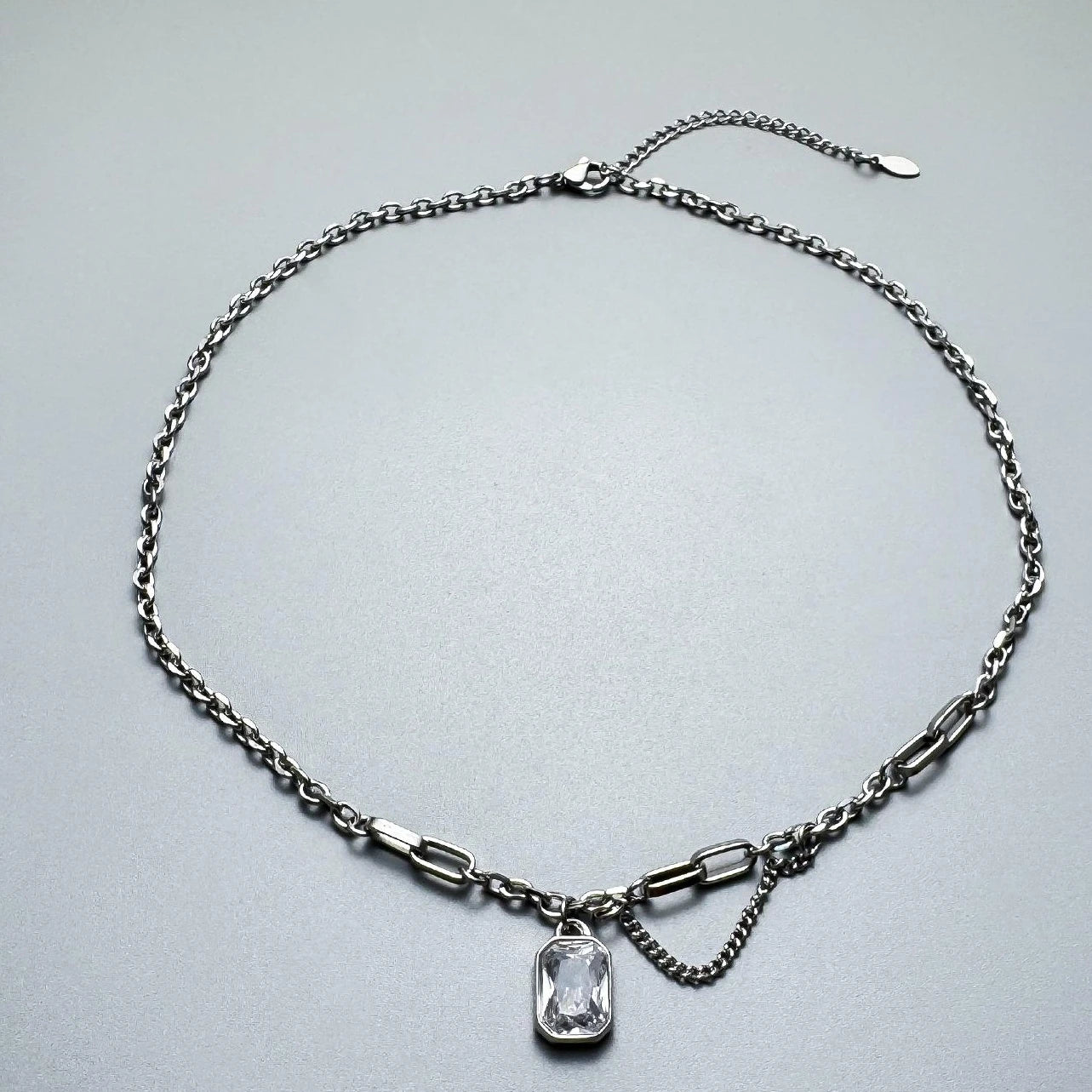 Accessories Layered Sparkling Zircon Choker Necklace