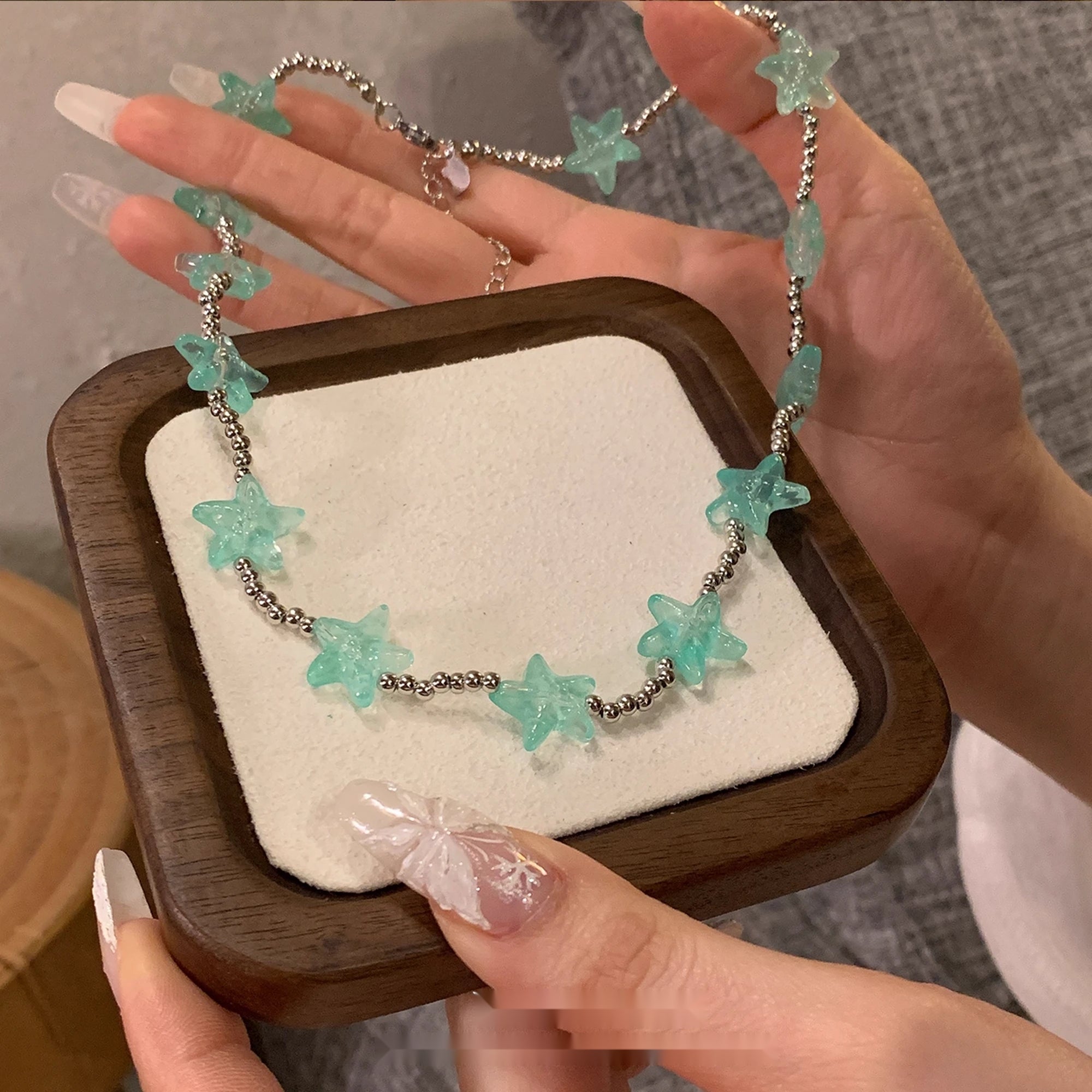 Accessories_Mint_Green_Starry_Sea_Choker_Necklace_MISSTT