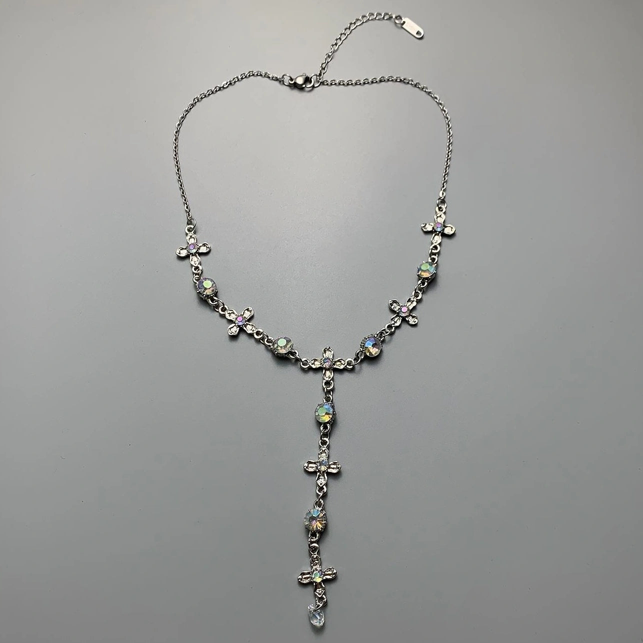 Accessories Moonstone Cross Layered Necklace