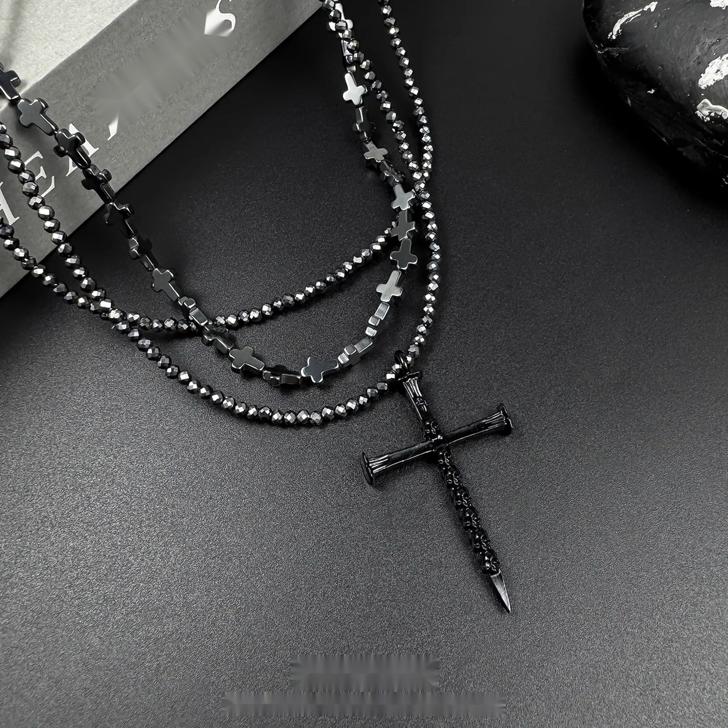 Accessories_Multi_Layer_Black_Obsidian_Gothic_Cross_Choker_Necklace_MISSTT