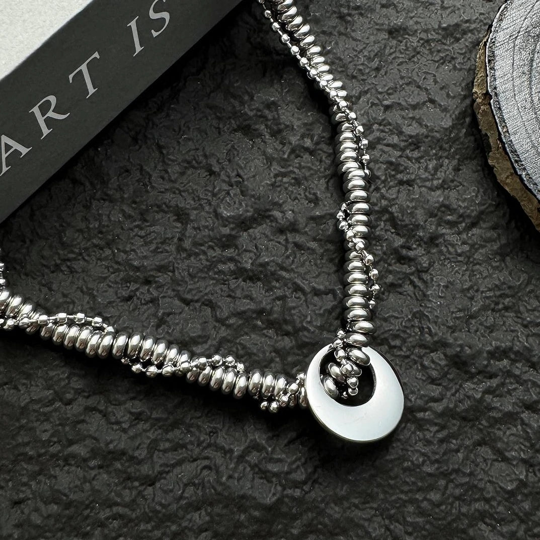 Accessories Multi Wrap Industrial Metal Choker Necklace