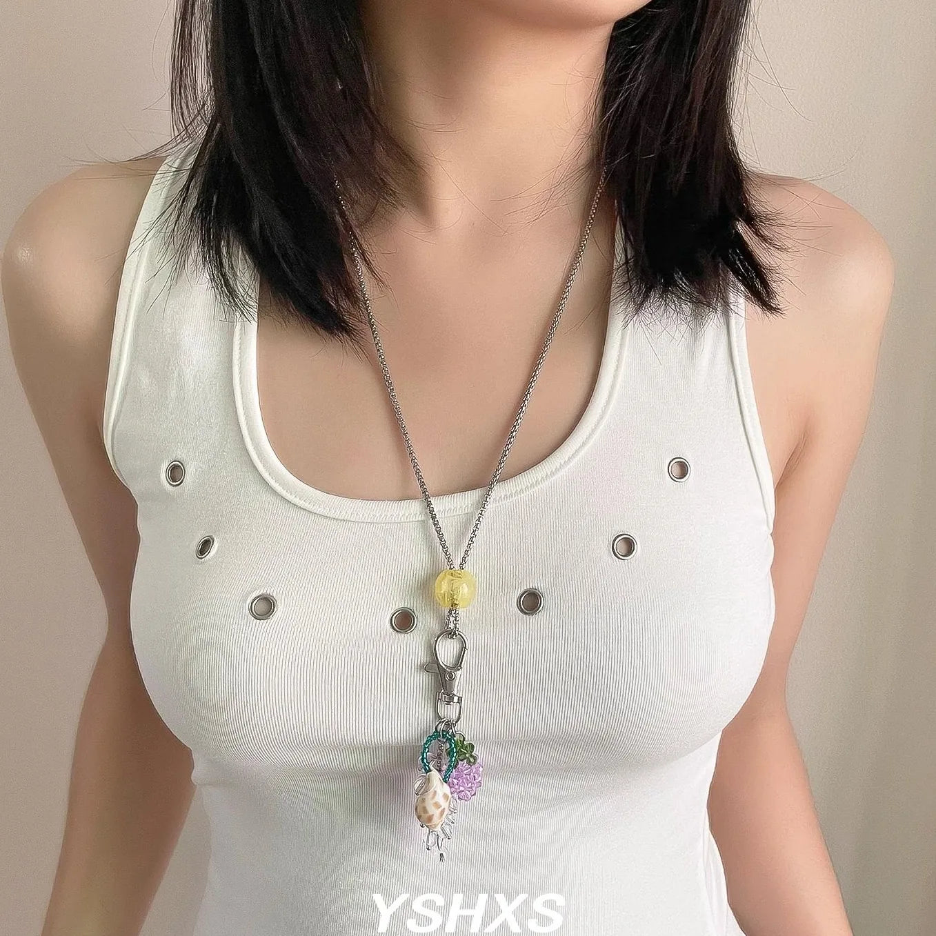Accessories Multielement Seashell Pendant Necklace