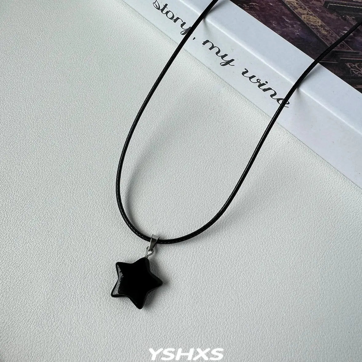 Accessories Natural Stone Star Pendant Necklace