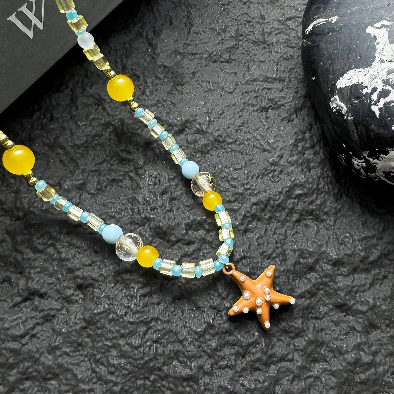 Accessories Ocean Breeze Citrus Starfish Beaded Necklace