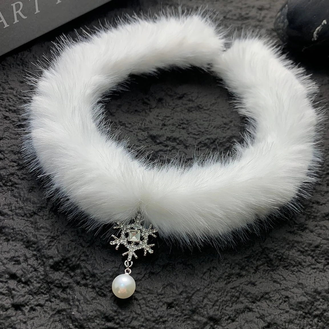 Accessories Pearl Snowflake Choker Necklace