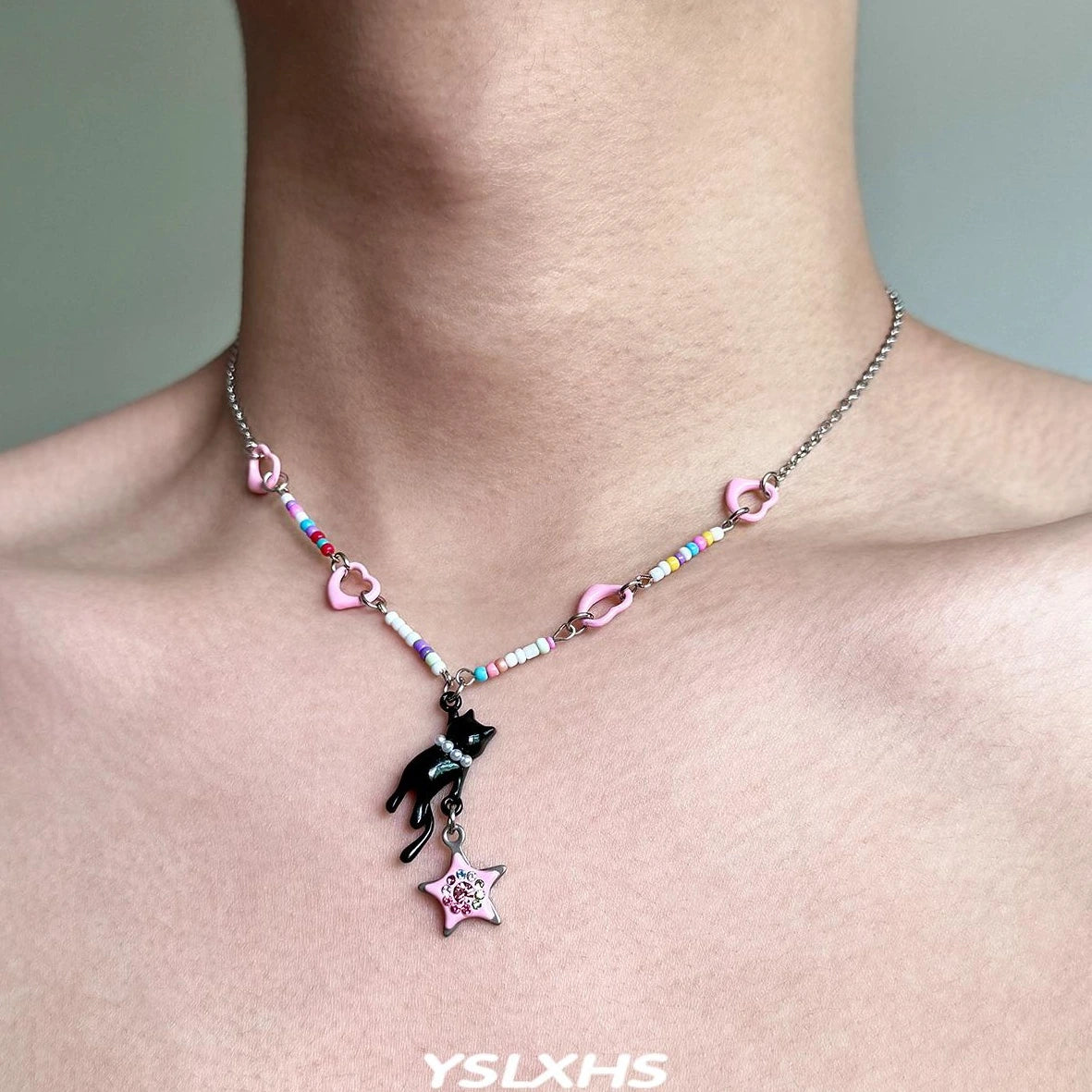 Accessories Playful Kitten Dopamine Star Necklace