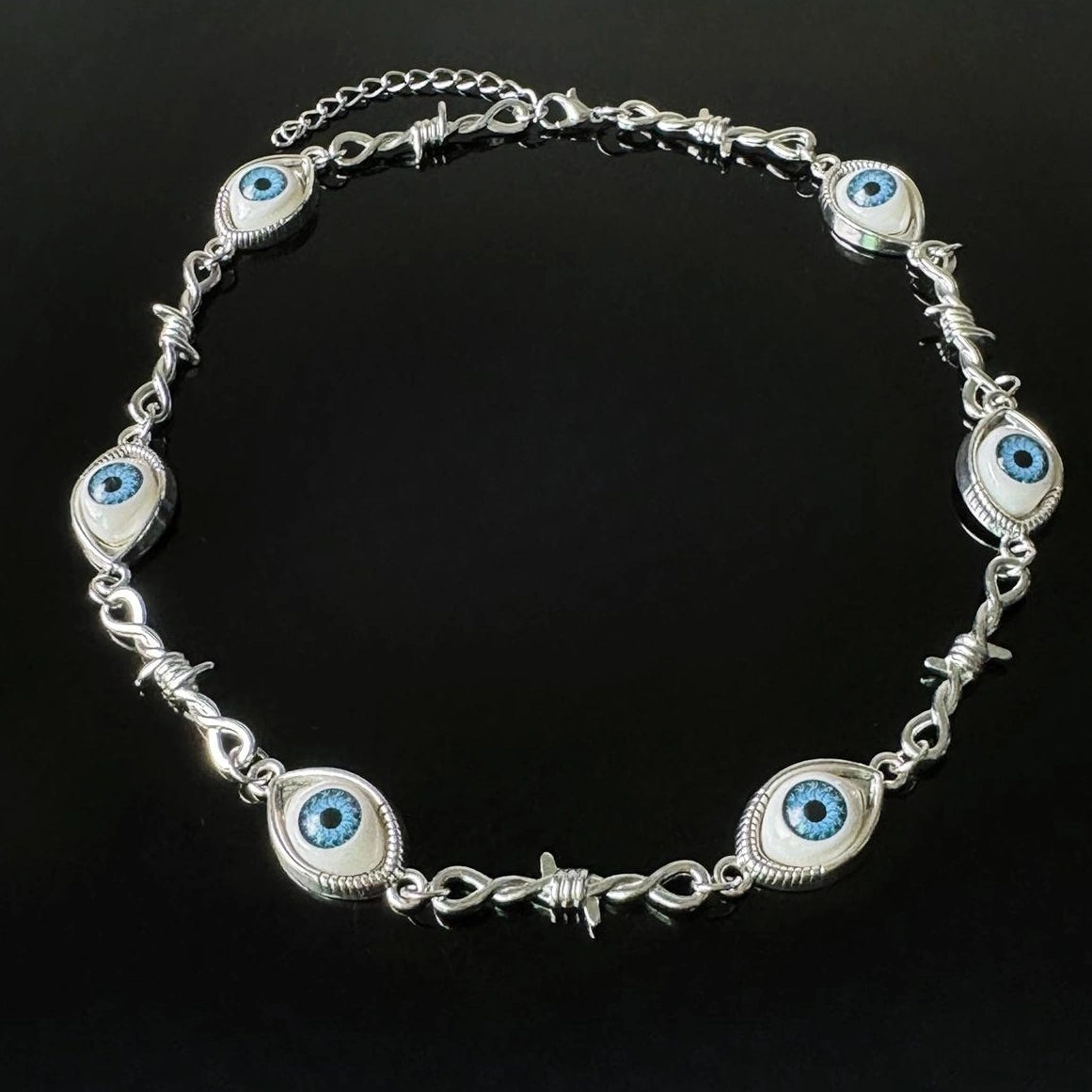 Accessories Punk Gothic Demon Eye Statement Necklace