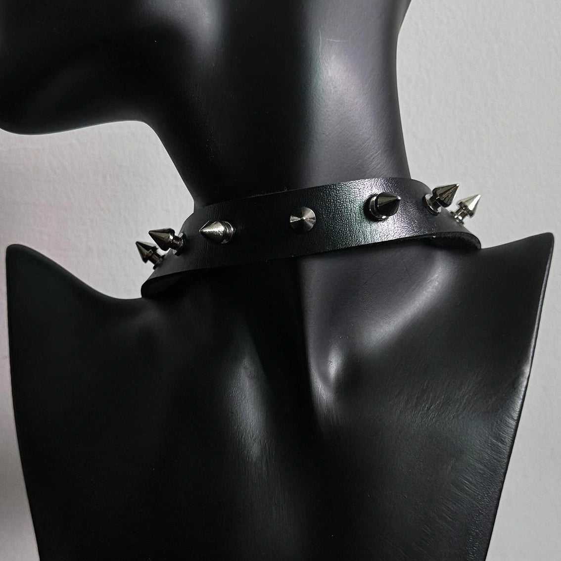 Accessories Punk Gothic Rivet Choker Leather Collar Necklace