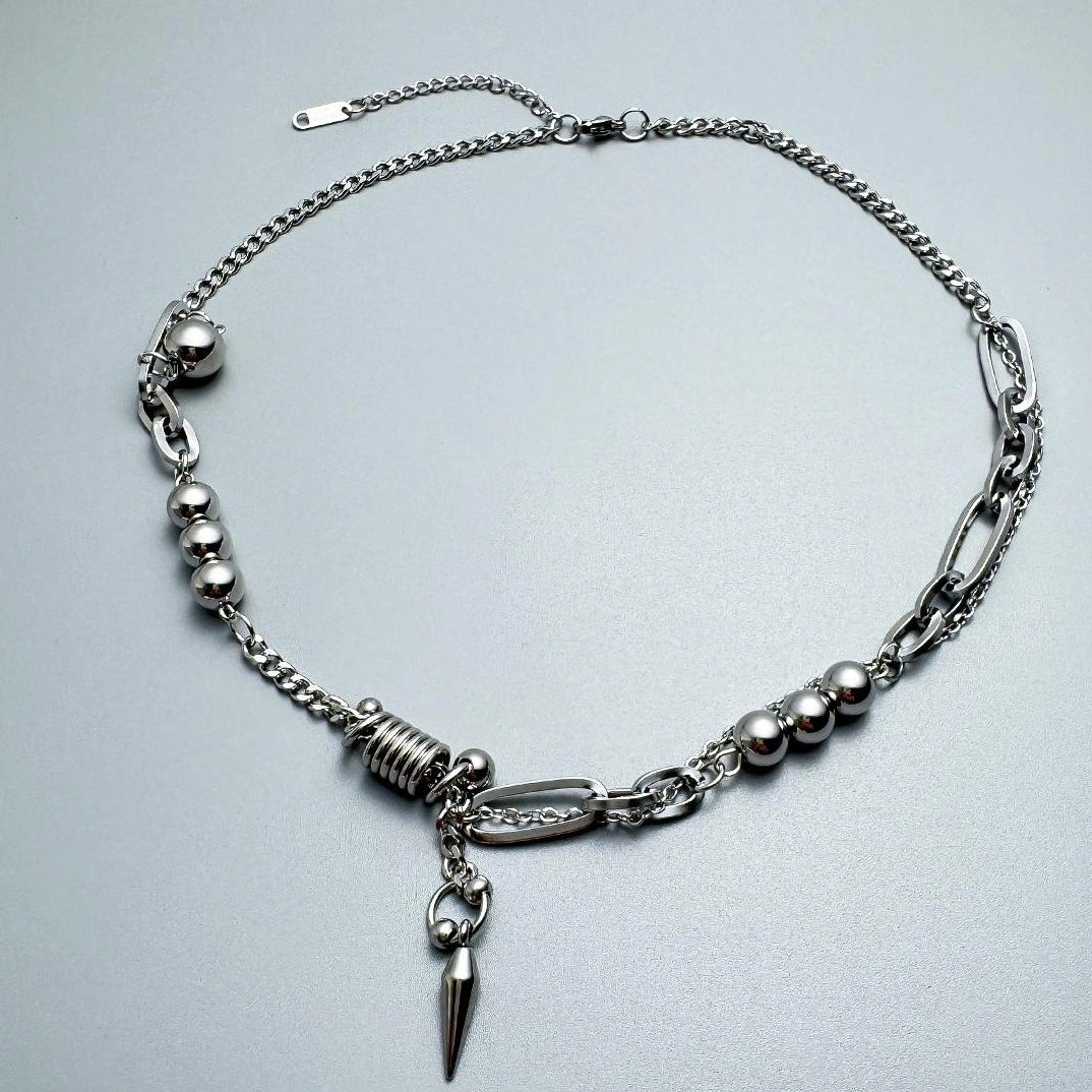 Accessories Punk Rock Studded Rap Necklace