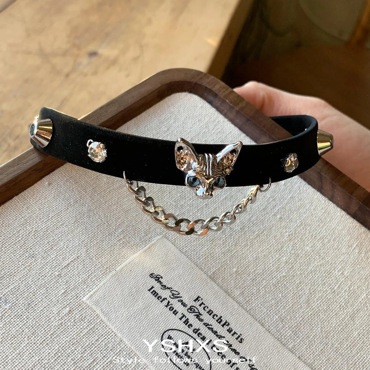 Accessories Punk Studded Leather Dog Collar Choker