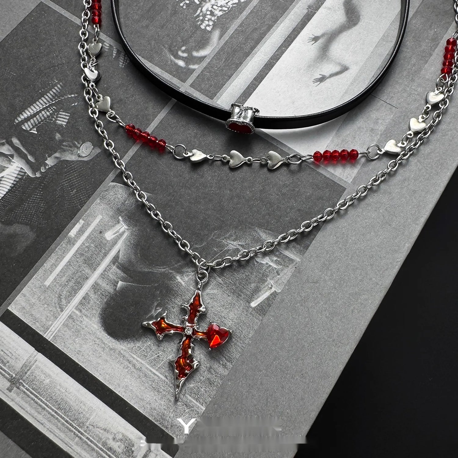 Accessories_Red_Cross_Heart_Choker_Necklace_MISSTT