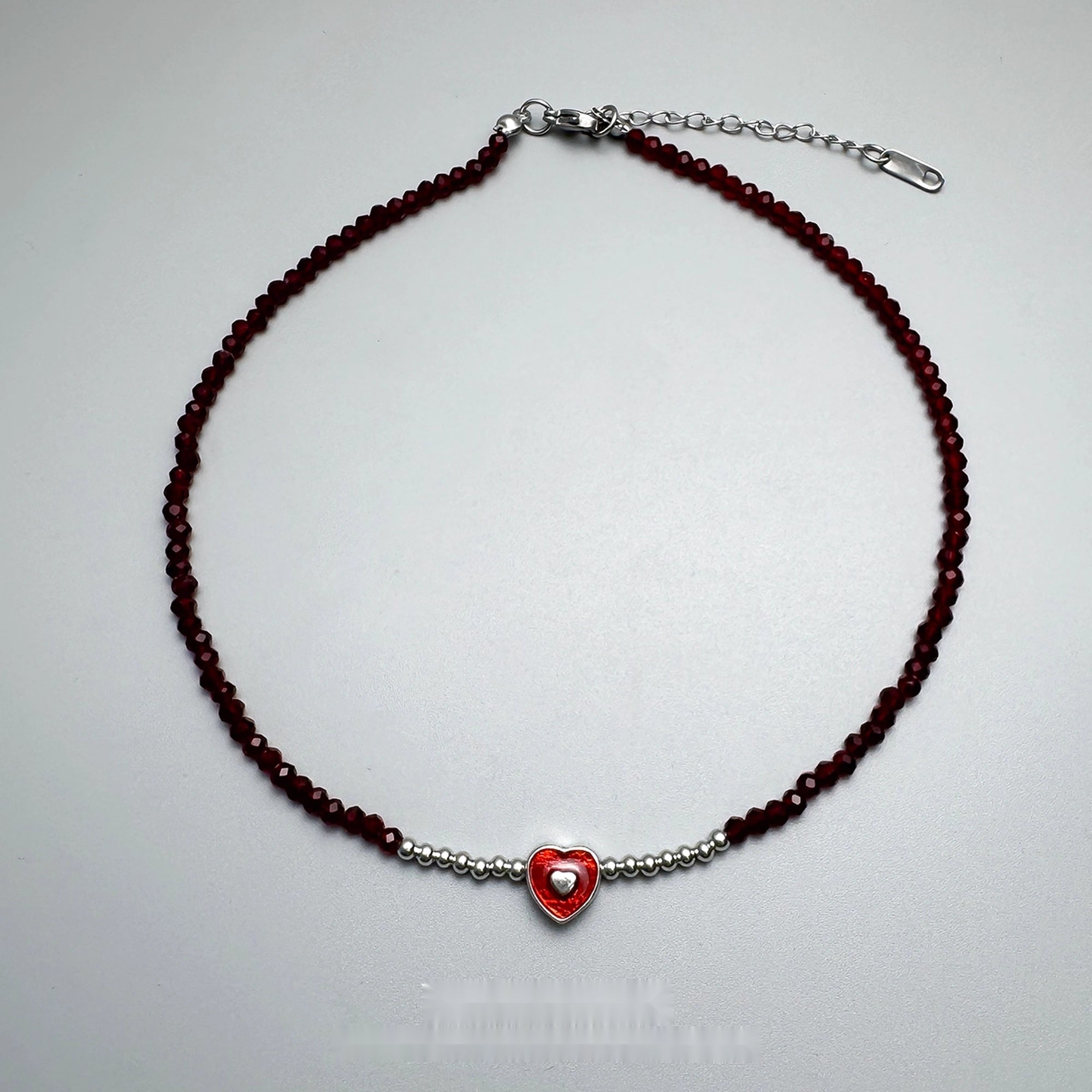 Accessories_Red_Crystal_Heart_Beaded_Chain_Necklace_MISSTT
