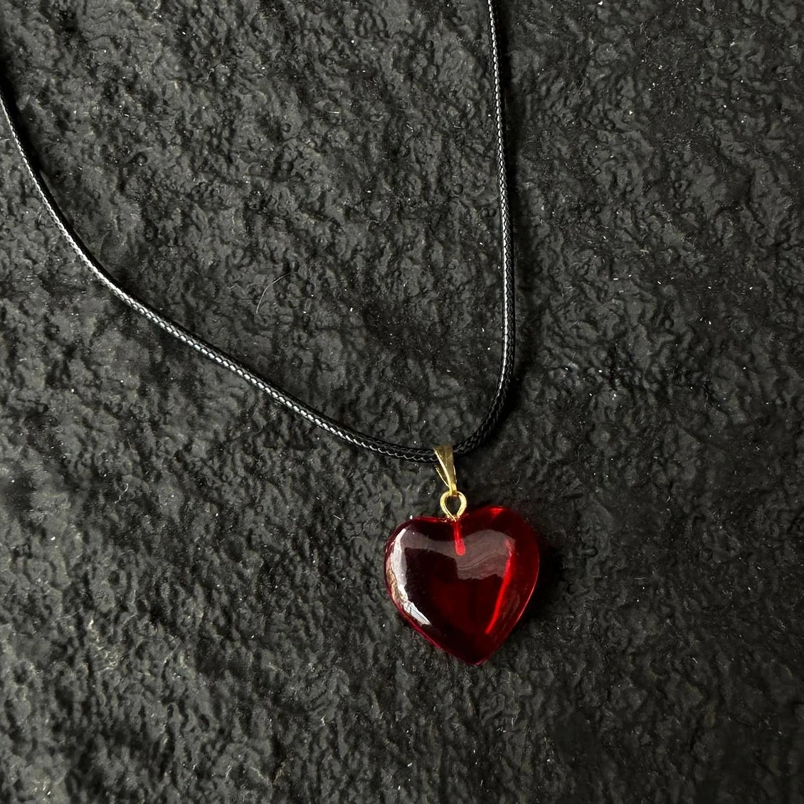 Accessories Red Heart Choker Necklace