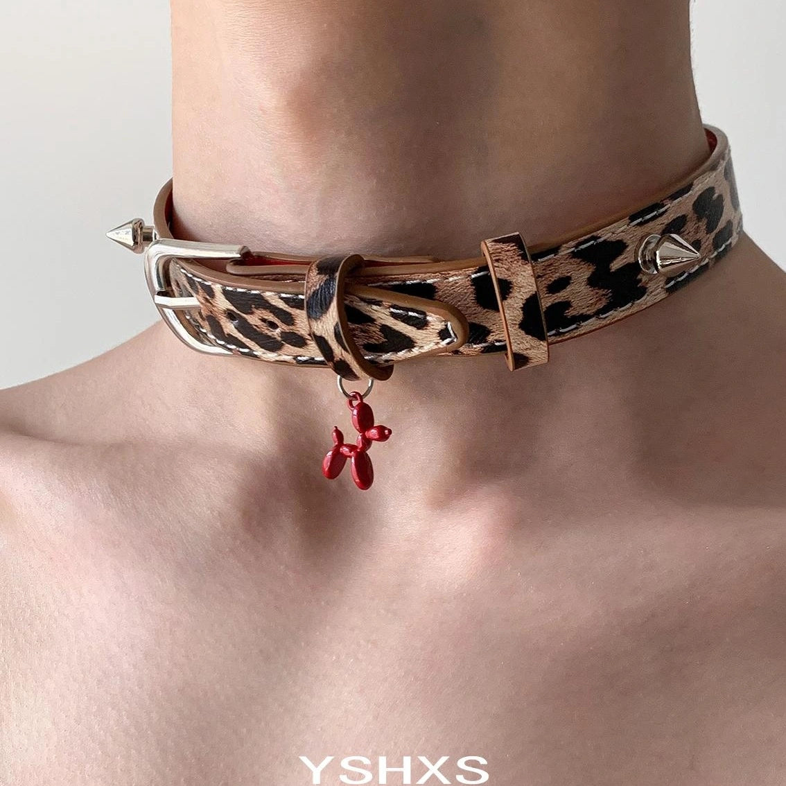Accessories Retro Red Balloon Dog Choker Necklace