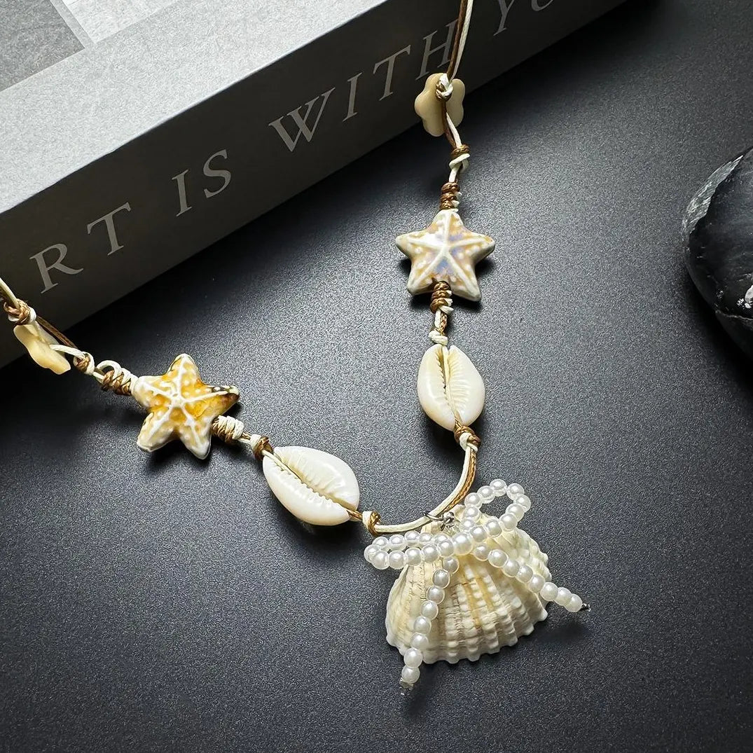 Accessories Seashore Starfish Shell Pendant Necklace