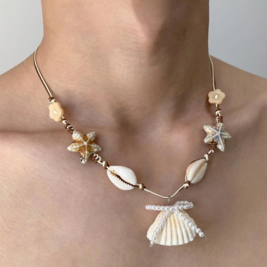 Accessories Seashore Starfish Shell Pendant Necklace