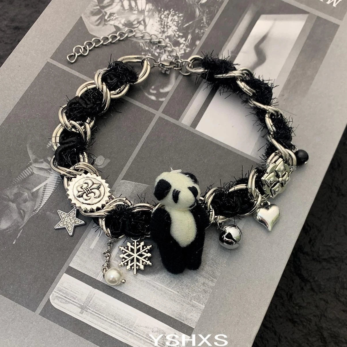 Accessories Snowflake Panda Star Choker Necklace