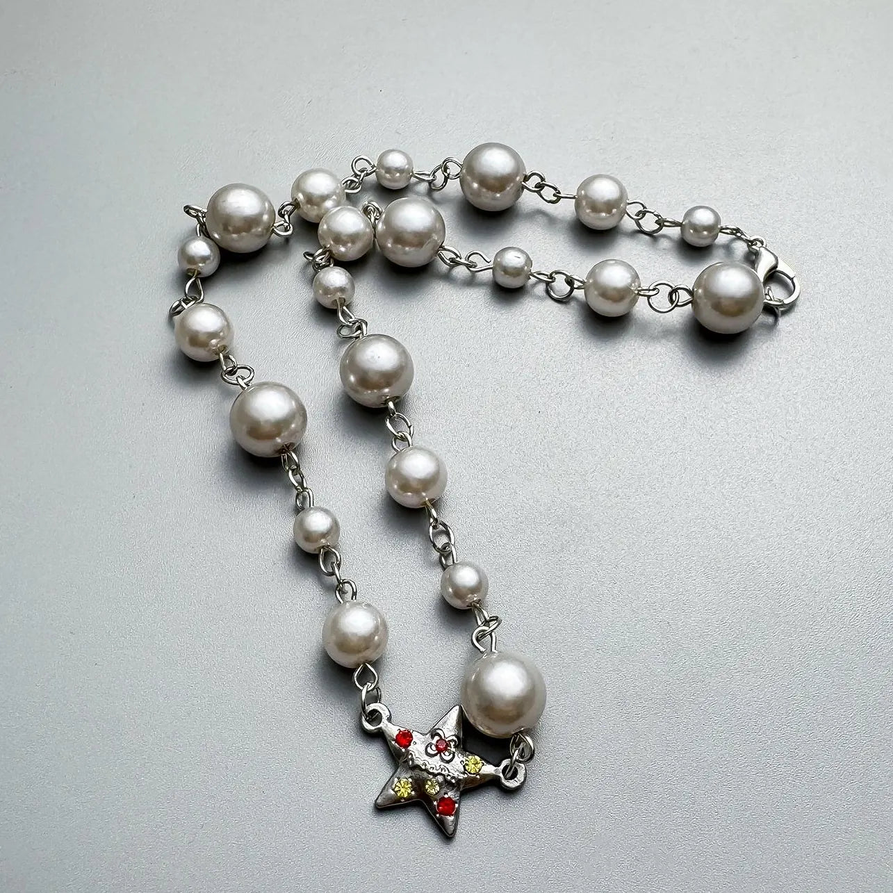 Accessories Star Pearl Beaded Necklace