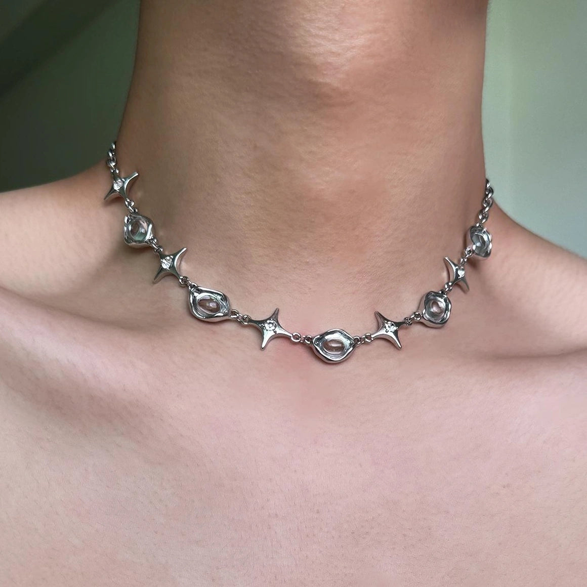 Accessories Stellar Frost Y2k Choker Necklace