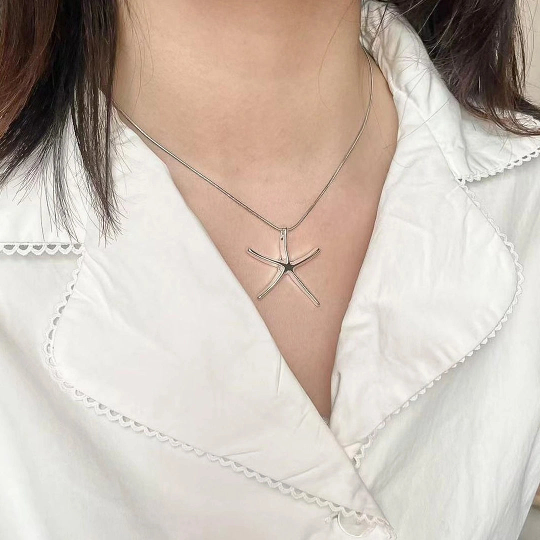 Accessories Stylish Starfish Pendant Necklace