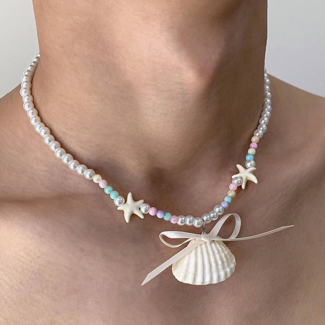 Accessories Sweet Starfish Bow Necklace