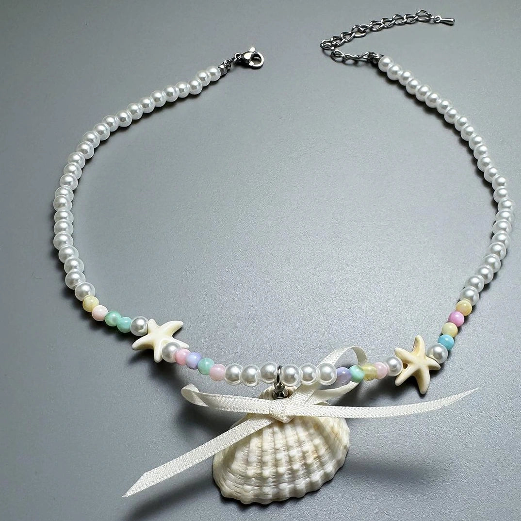 Accessories Sweet Starfish Bow Necklace