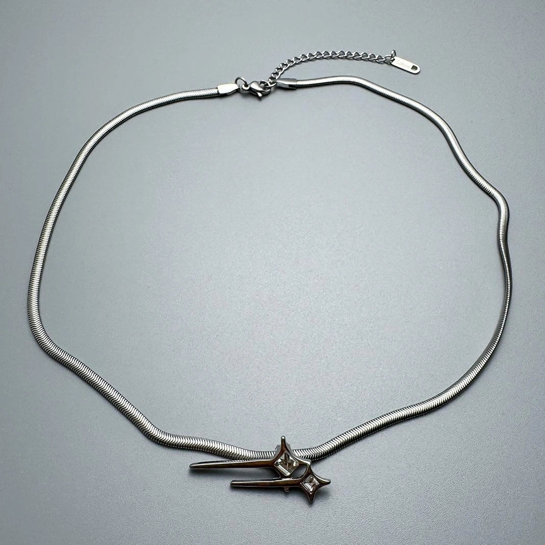 Accessories Titanium Steel Blade Necklace