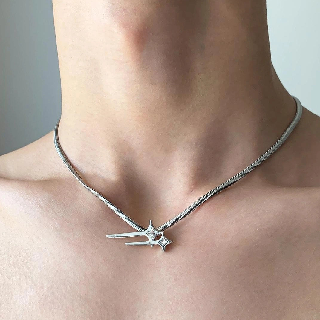 Accessories Titanium Steel Blade Necklace