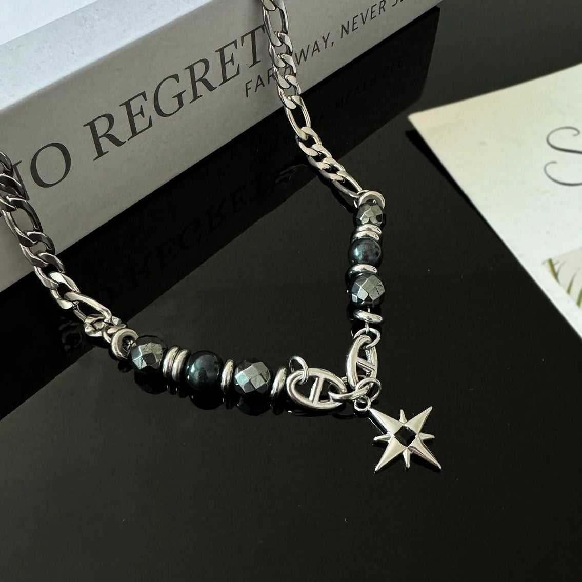 Accessories Titanium Steel Geometric Pendant Necklace