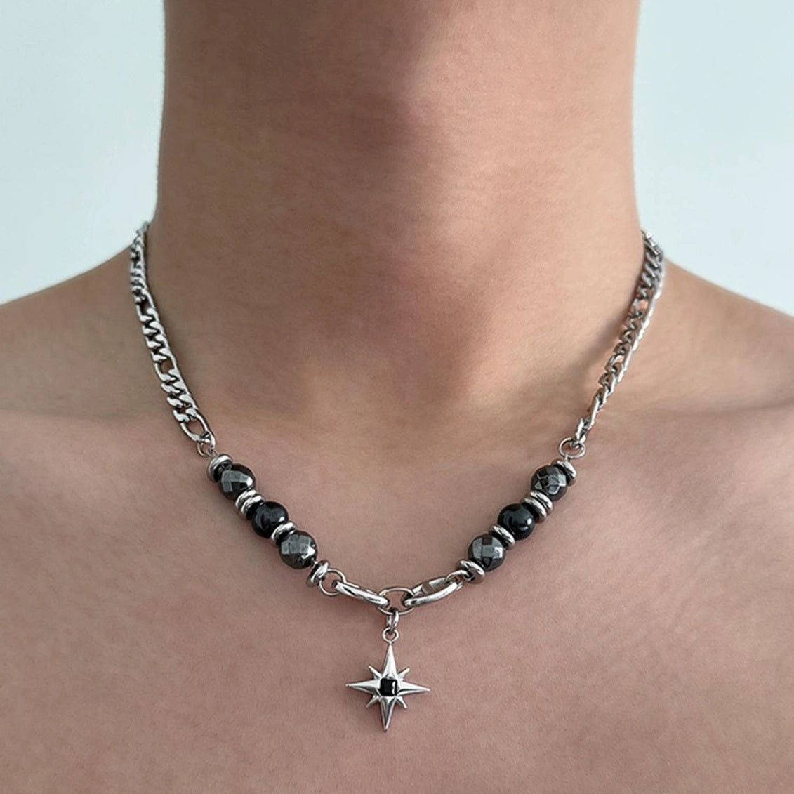Accessories Titanium Steel Geometric Pendant Necklace