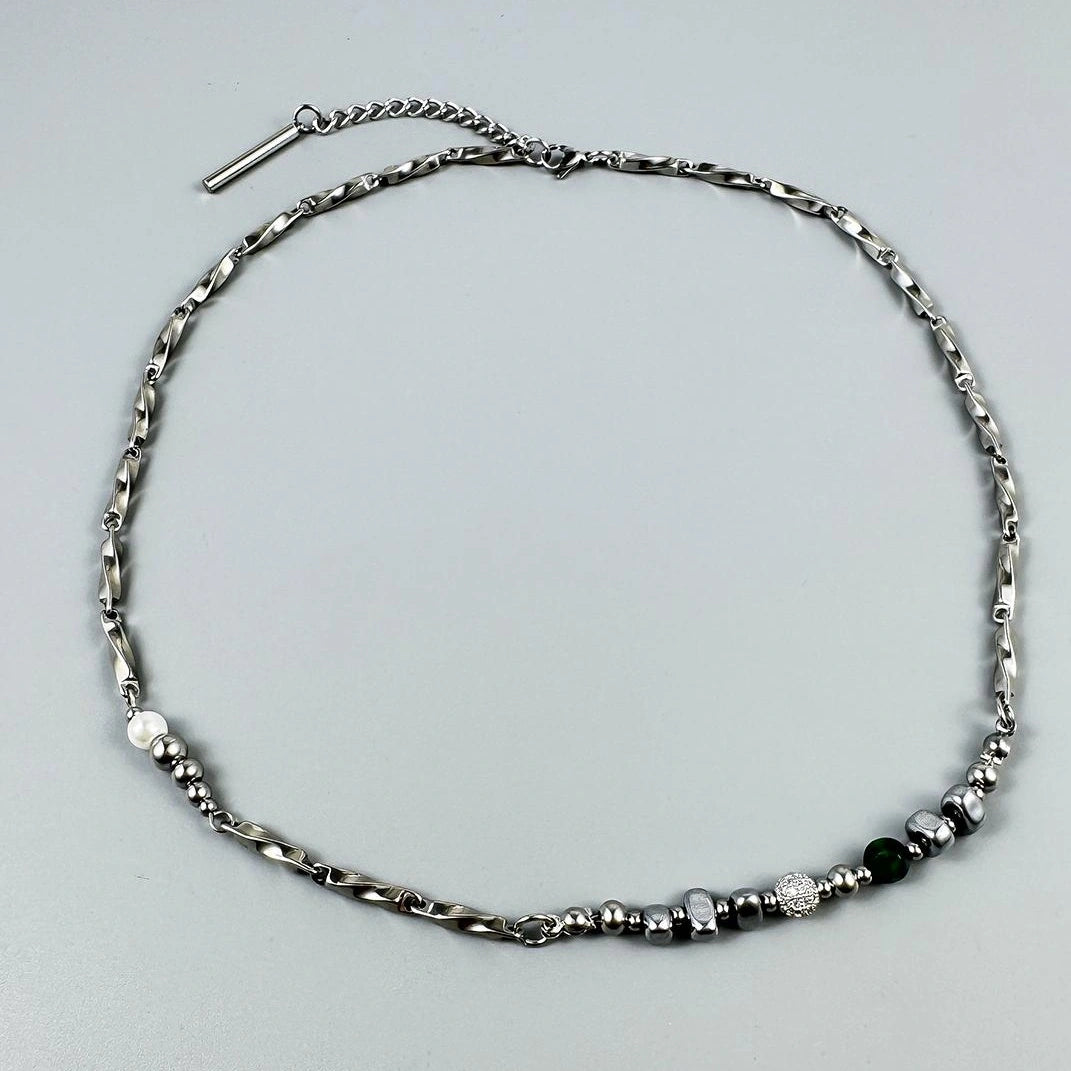 Accessories Titanium Steel Layered Collar Necklace