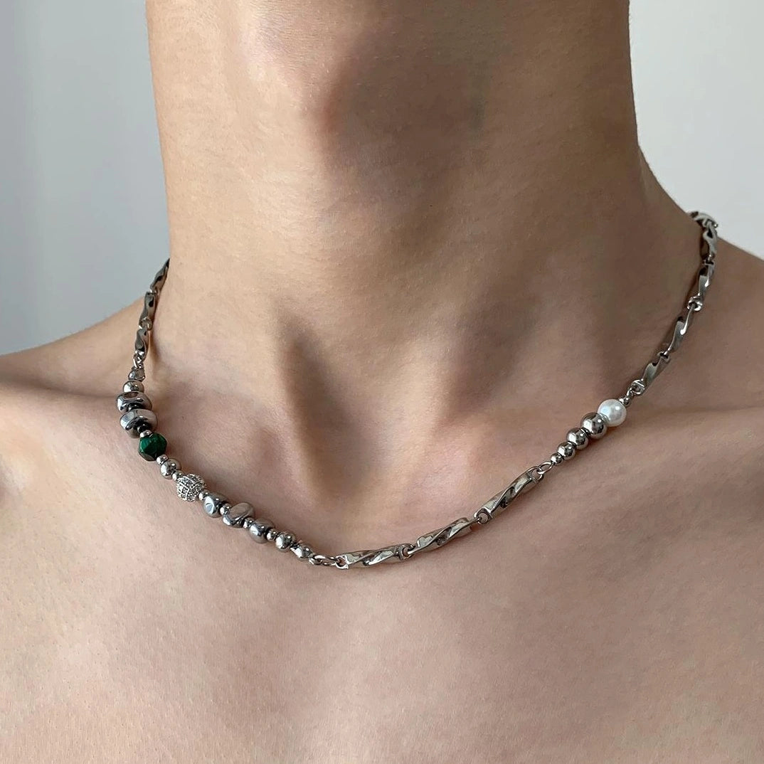 Accessories Titanium Steel Layered Collar Necklace