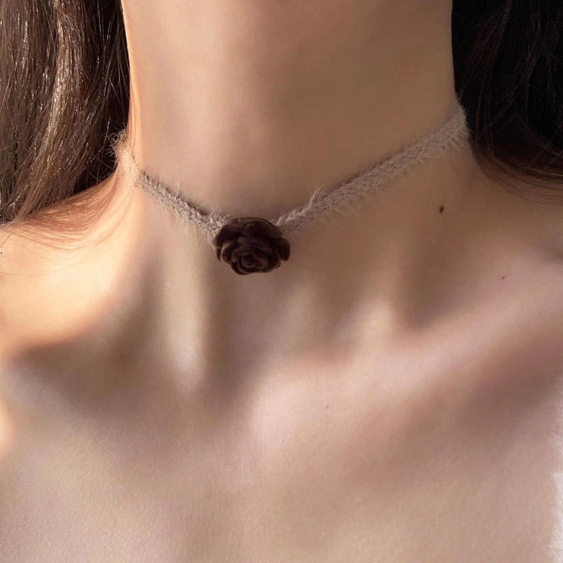 Accessories Velvet Rose Choker Necklace