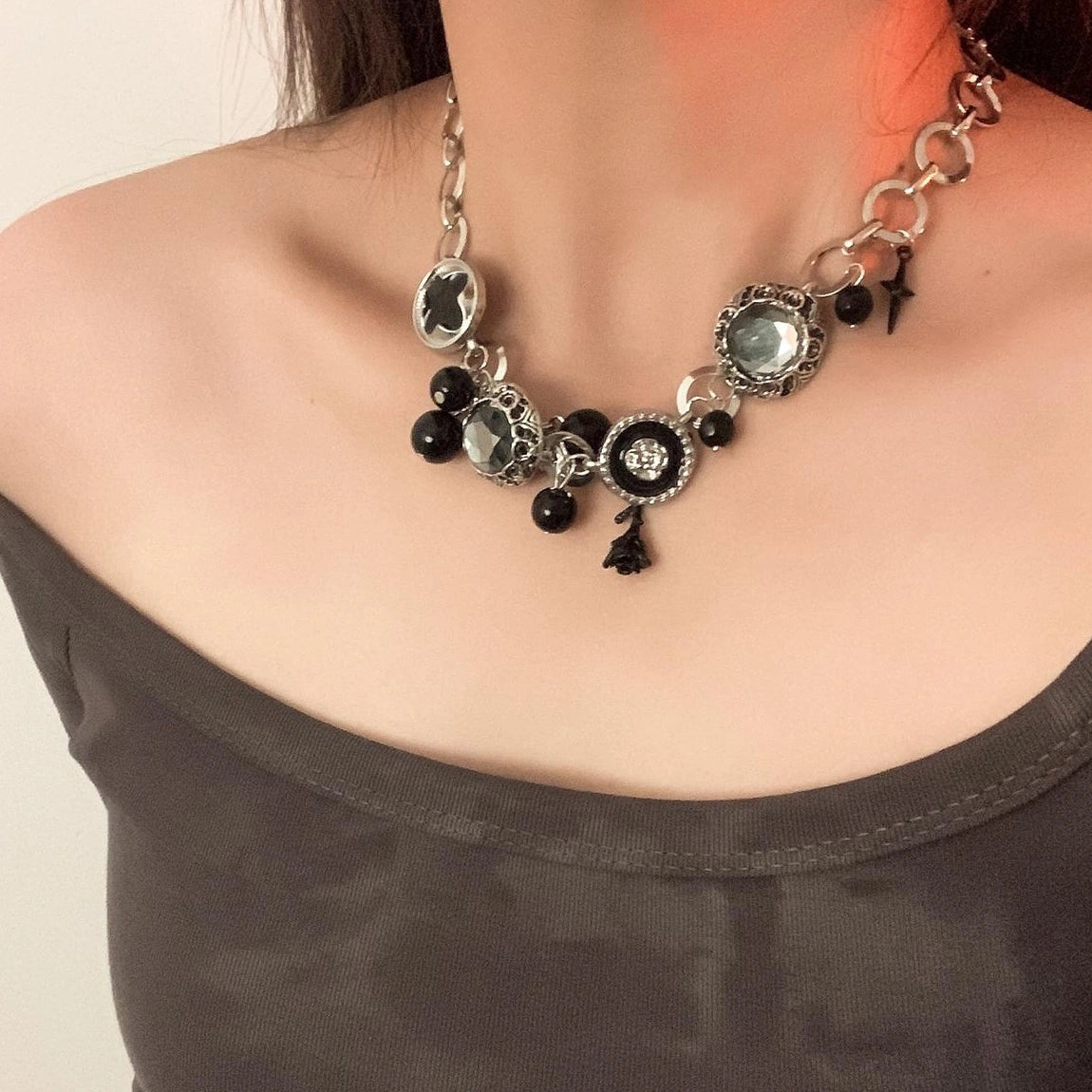 Accessories Vintage Dark Rose Chain