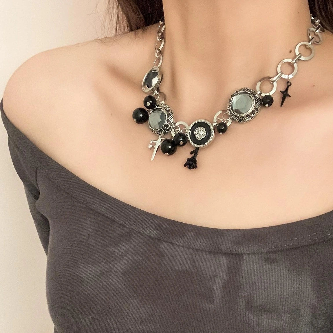 Accessories Vintage Dark Rose Chain